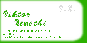 viktor nemethi business card